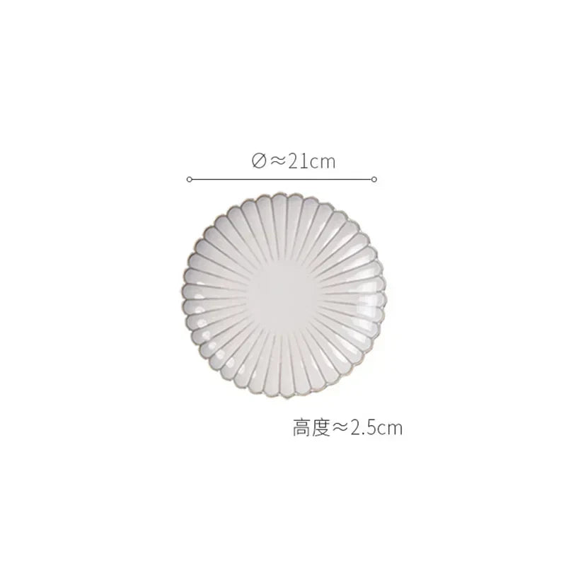 Retro Stripes Ceramic Plate
