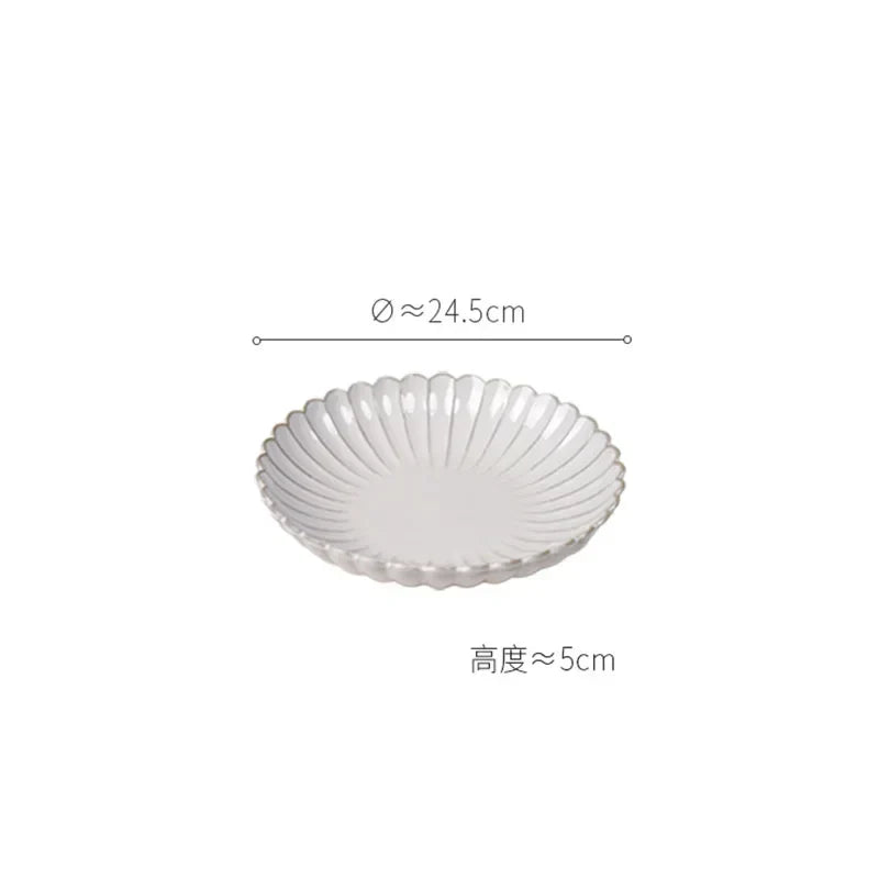 Retro Stripes Ceramic Plate